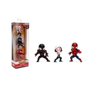 Marvel Nano Metalfigs Ghost-Spider,Miles Morales & Spider Man Diecast Figure 3pk